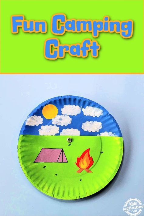 Fun Weather Changing Camping Craft For Kids | Kids Activities Blog Camping Craft, Camping Activities For Kids, Kids Camping, Weather Change, Art And Crafts, Camping Theme, Camping Activities, Camping Crafts, Craft For Kids