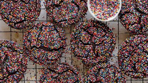 Sprinkle Sugar Cookies, Cloudy Kitchen, Rainbow Sprinkle, Fairy Bread, Chocolate Sugar Cookies, Sprinkle Cookies, Chocolate Sprinkles, Crinkle Cookies, Chocolate Icing