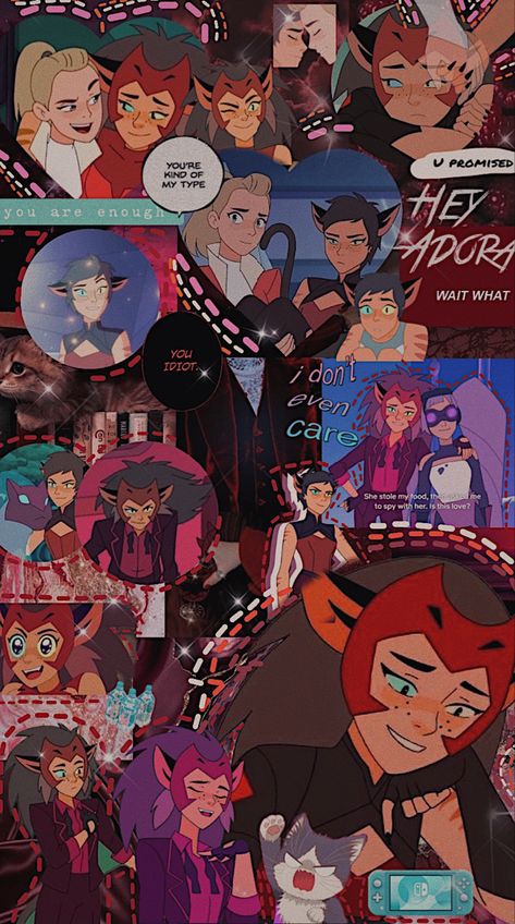 #catra #aesthetic #wallpaper #background #iphone #lockscreen #homescreen #android #collage #moodboard #shera #sheraandtheprincessesofpower #catradora #catraxadora #adora #adoraxcatra #cartoon #fondo #fondos Catra Aesthetic, Iphone Lockscreen Homescreen, Steven Universe Stevonnie, She Ra Characters, She-ra Catra, Collage Moodboard, Power Wallpaper, She Ra Princess, Iphone Lockscreen