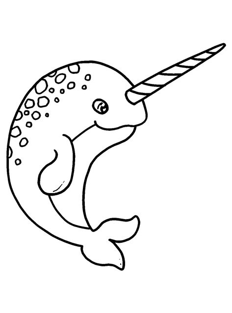 Narwhal - Lol Coloring Pages Narwhal Coloring Page, Narwhal Drawing, Drawing Coloring Pages, Lol Coloring Pages, Lol Coloring, Lino Printing, Color Sheets, Clipart Black And White, Narwhal