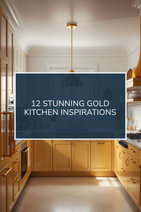 Looking for a way to make your kitchen shine? Here are 12 jaw-dropping ideas for gold kitchens that will make cooking a luxury experience. From gold hardware to shimmering backsplashes, these inspirations can transform your space into a glamorous cooking haven. Discover innovative combinations of colors and trends that uniquely incorporate gold without being overpowering. Whether you're renovating or simply appreciating the beauty of well-designed kitchens, these golden ideas offer a range of styles to suit any home. Explore and get inspired to create your dream kitchen today! Brush Gold Kitchen Hardware, Champagne Gold Kitchen Hardware, Brushed Gold Kitchen Hardware, Gold Kitchen Hardware, Gold Light Fixture, Gold Faucet, Gold Tile, Kitchen Games, Eclectic Kitchen