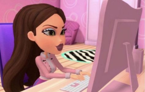 Bratz yasmin typing pink computer reaction meme Bratz Characters, Bratz Yasmin, Choose Your Character, Play Computer Games, Cool Magazine, Playstation Games, Adventure Games, Adventure Style, Nintendo Switch Games