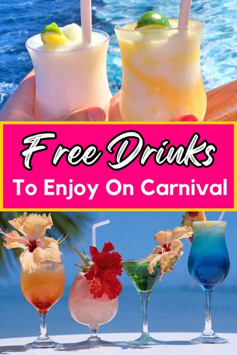 Carnival Cruise Drinks, Carnival Cruise Tips, Carnival Sunshine, Carnival Celebration, Carnival Cruises, Carnival Cruise Ships, Breakfast Juice, Fantastic Voyage, Coffee Hacks