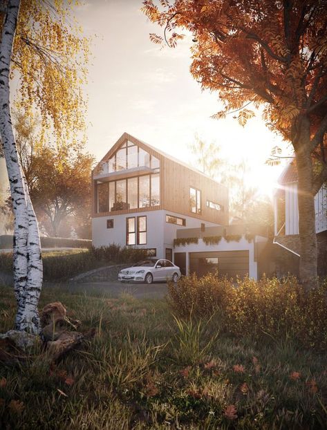 CGarchitect - Professional 3D Architectural Visualization User Community | warm sunset Architecture Visualization Render, Architectural Visualization Render, Mir Rendering, Enscape Render Exterior, Sunset Architecture Rendering, Sunset Architecture, Non Realistic Render Architecture, Lumion Render, Architecture Render