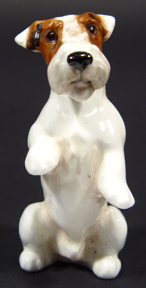 Price guide for Small Royal Doulton begging terrier dog with Cottage Eclectic, Ceramic Dogs, Art Imagination, Sealyham Terrier, Smooth Fox Terriers, Ceramic Sculpture Figurative, Porcelain Dog, Staffordshire Dog, Dog Sculpture