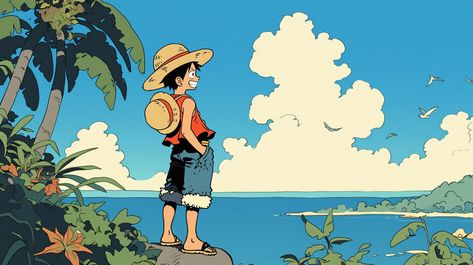 #anime #manga #wallpaper #cartoon #otaku #phonewallpaper #background #aesthetic #monkeydluffy #luffy #onepiece Luffy Desktop Wallpaper, One Piece Aesthetic, Wallpaper Cartoon, Manga Wallpaper, Anime Lineart, Android Wallpaper Art, 2160x3840 Wallpaper, Spiderman Artwork, Anime Villians