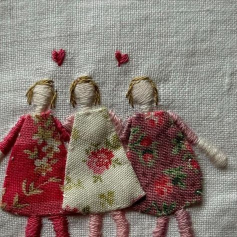 Friendship Embroidery Patterns, Embroider Letters, Friendship Embroidery, Ann Of Green Gables, How To Embroider Letters, People Embroidery, Creative Stitches, Embroidered Artwork, Embroidery Easy