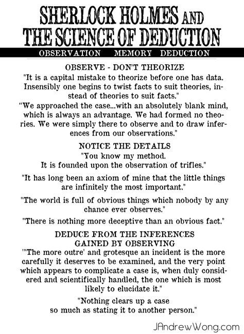 The Art Of Deduction, Science Of Deduction, Detective Prompts, Science Theories, Dark Theories, Interesting Theories, Romanticising Study, Cryptic Core, What If Theories