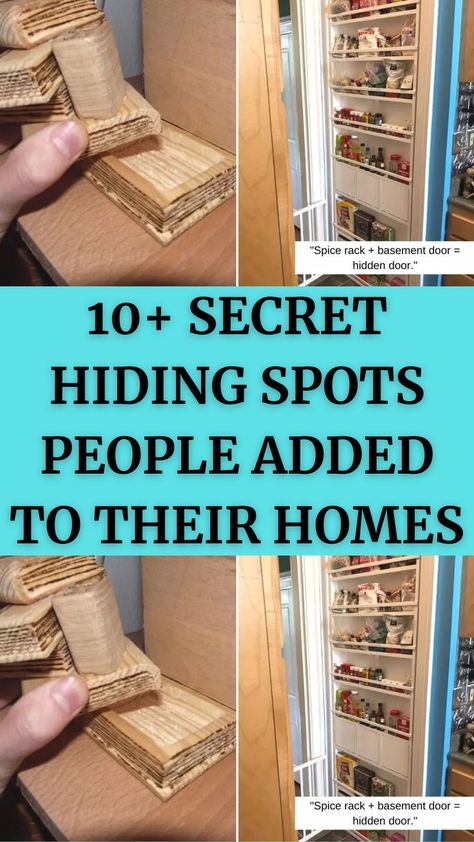 Door Entry Decor, Doors Decoration, Stash Spots, Secret Hiding Spots, Basement Doors, Hidden Doors, Secret Hiding Places, Hidden Safe, Secret Safe