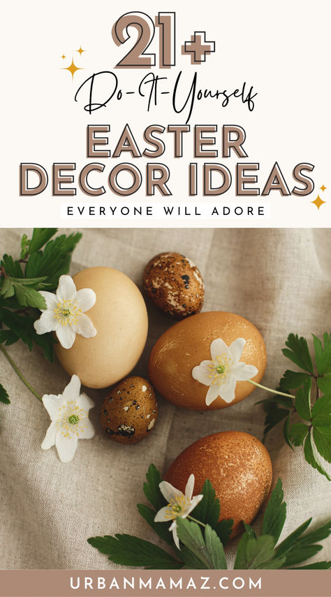 Easy DIY Easter Decor Ideas Easy Diy Easter Decor, Modern Easter Decor, Decorate For Easter, Diy Easter Decor, Decor For Easter, Easter Decor Ideas, Modern Easter, Fancy Decor, Easter Decorating