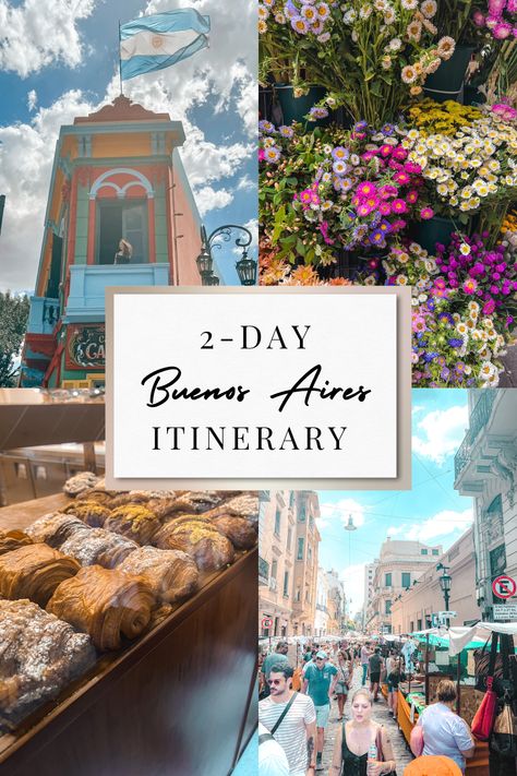 2-Days in Buenos Aires Buenos Aires Itinerary, Things To Do In Buenos Aires, Argentina Itinerary, Cheapest Countries To Travel, Aesthetic Budget, Uruguay Travel, Argentina Trip, Cheap Countries To Travel, Buenos Aires Travel