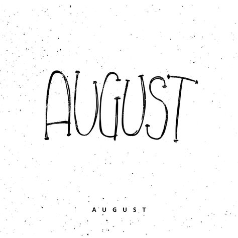 August Lettering / Calligraphy /12 months Calligraphy Months, August Lettering, Calligraphy Calendar, Instagram Divider, Chalkboard Art Quotes, Whiteboard Calendar, Lettering Calligraphy, Bullet Journal Diy, Creative Lettering