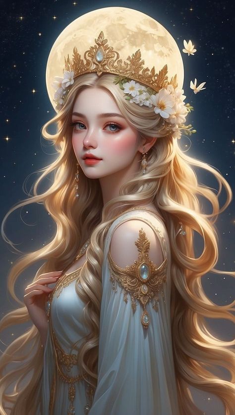 Aesthetic Queen Wallpaper, Queen Cartoon, Moon Queen, Anime Show, Moon Princess, Girly Art Illustrations, Digital Art Anime, Beautiful Fantasy Art, Girly Art