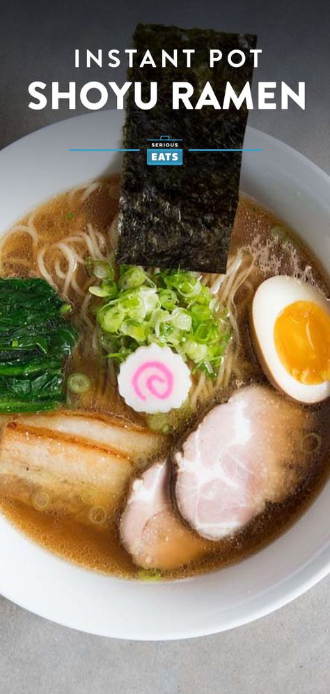 It's not easy or fast, but this recipe will make everything you need for a warming bowl of classic chintan shoyu ramen made in your Instant Pot. Shoyu Ramen Recipe, Ramen Broth, Pressure Cooker Recipe, How To Make You, Tokyo Style, Shoyu Ramen, Ramen Recipe, Ramen Noodle Recipes, Using A Pressure Cooker