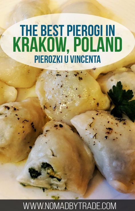 The Best Pierogi in Krakow: Pierozki U Vincenta • Nomad by Trade Poland Food, Pierogi Recipe, Eastern European Recipes, Polish Food, Poland Travel, Krakow Poland, Backpacking Europe, Food Experiences, Polish Recipes