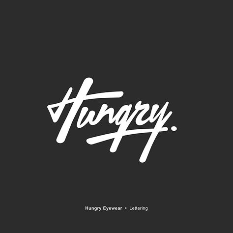 Hungry Logo, Typographic Logos, Inspiration Typographie, Hand Lettering Logo, Best Typography, Gfx Design, Text Logo Design, Hand Lettering Inspiration, Lettering Inspiration