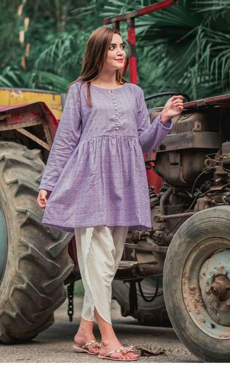 Pin by Ruby Khan on Outfits | Simple pakistani dresses, Stylish short dresses, Fashion design dress Stylish Eastern Outfits, Eastern Dress Design Casual, Pakistani Dresses Party Wear, Pakistani Dresses Party, Party Wear Casual, Nordstrom Outfit, Simple Kurti, Eastern Dresses, Short Frock