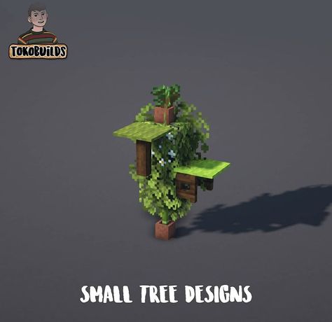 Minecraft Tree, Mc Build Ideas, Rumah Minecraft Sederhana, Minecraft Idea, Minecraft Structures, Minecraft Farm, Easy Minecraft Houses, Minecraft Cottage, Mc Ideas