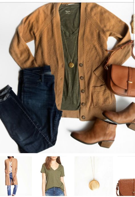 Look Boho Chic, Mode Tips, Cardigan Outfits, Casual Work Outfits, Looks Chic, Komplette Outfits, Fall Fashion Outfits, Casual Fall Outfits, Mode Inspiration