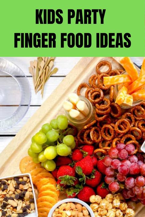 7 Year Birthday Party Food, Kids Appetizers Finger Foods, Kid Party Food Ideas Birthdays, Kids Picnic Party Food, Finger Food Kids Party, Kids Appetizers Party, Kids Bbq Party Food, Easy Kid Party Food, Easy Kids Birthday Party Food