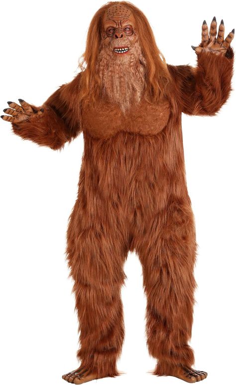 Jack Links Plus Size Sasquatch Costume Bigfoot Mascot Messin With Sasquatch Halloween Costume, Adult Big and Tall Sizes 3X : Amazon.ca: Clothing, Shoes & Accessories Sasquatch Costume, Jack Links Beef Jerky, Bigfoot Costume, Sasquatch Sightings, Full Body Jumpsuit, Link Costume, Halloween Costume Adult, Jack Links, Fun Costumes