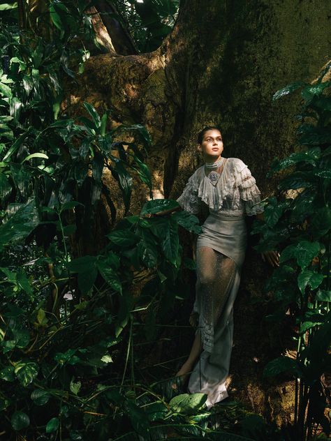 Sebastian Kim, Valery Kaufman, Forest Fashion, Leaf Projects, Russian Model, Elle Us, Forest Fairy, Fashion Photography Editorial, In The Forest