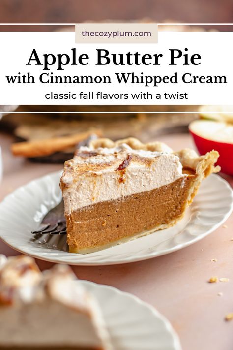 Cinnamon Cream Pie, Apple Cider Cream Pie, Apple Butter Pie Southern Living, Crab Apple Pie Recipes, Apple Butter Apple Pie, Pumpkin Butter Pie, Cornmeal Pie Crust, Bourbon Banana Cream Pie, Thanksgiving Cream Pie