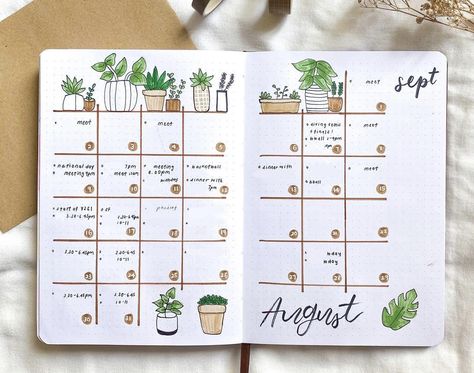 Bujo August Calendar, August Planner Ideas, May Bullet Journal Calendar, August Bullet Journal Calendar, Bullet Journal Calendar Layout, Bullet Journal Calendar Ideas, August Journal Ideas, Journal Calendar Ideas, Built Journal