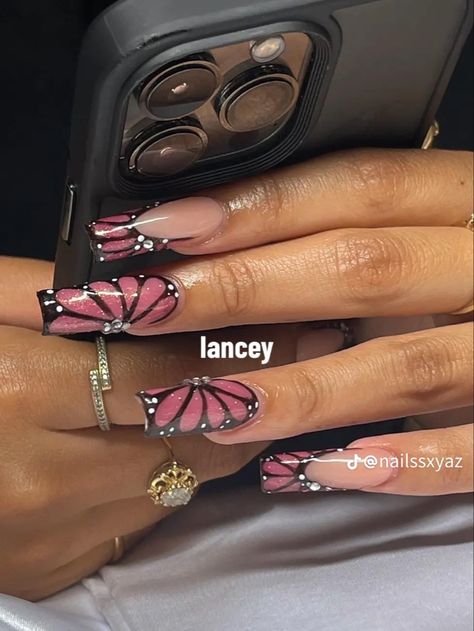 Nails One Design, Easy Spring Nails, Summer Nails 2024, Nails Arts, Summer Nail Designs, Girly Acrylic Nails, Simple Acrylic Nails, Exotic Nails, Acrylic Nails Coffin Short