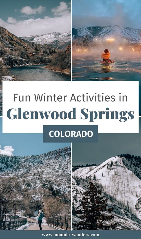 Colorado In Winter, Colorado Christmas, Glenwood Springs Colorado, Denver Hotels, Colorado Travel Guide, Colorado Winter, Fun Winter Activities, Glenwood Springs, Colorado Vacation