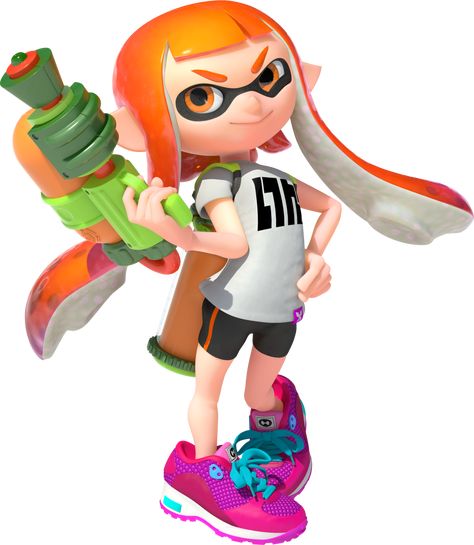 Inkling is the species of player characters from the Splatoon universe. Inkling Girl, Splatoon Games, Nintendo 3ds Xl, Nintendo Amiibo, Smash Brothers, Super Smash Brothers, Disney Infinity, T Shirt Costumes, Mario Kart