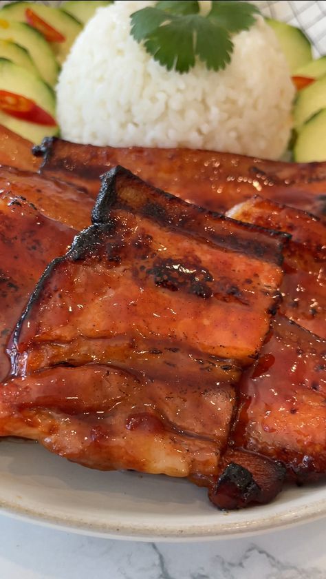 Sticky Grilled Pork Belly-2 Grilled Pork Belly, Pork Belly Recipes, Grilled Pork, Pork Belly, Asian Recipes, Grilling