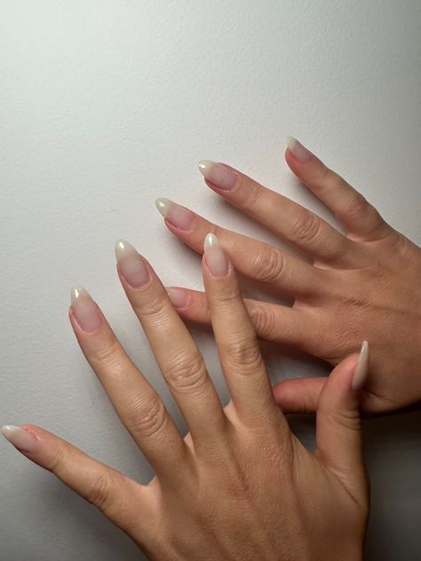 I Got "Naked" French Tips and My Nails Have Never Looked Better Naked French Tip Nails, Sheer French Tip Nails, Naked Nails Design, Naked French Manicure, Natural French Tip Nails, Natural French Tip, Natural French Nails, Naked Nails, Tip Manicure