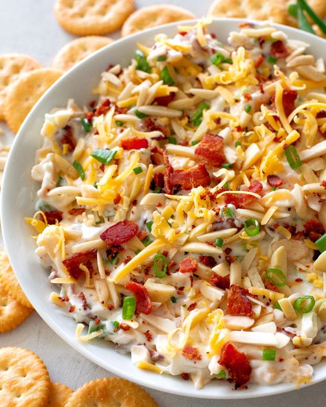 Million Dollar Dip - only a few ingredients but magic together. #million #dollar #dip Million Dollar Dip Recipe, Million Dollar Dip, The Girl Who Ate Everything, Creamy Dip, Dip Recipes Easy, Crumbled Bacon, Bacon Cheddar, 5 Ingredient, Dip Recipe