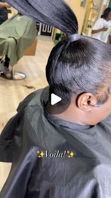 Veleesa ✨ on Instagram: "My girl wanted a ponytail so we made it happen ☺️😎
•
•
•
#beaubyleelee #detroithair #detroitstylist #detroithairstylist #ponytail #invisibleponytail #sleekponytail #highponytail #usher #eastpointehairstylist" Invisible Ponytail, Short Hair Ponytail, Short Ponytail, Ponytail Tutorial, A Ponytail, Sleek Ponytail, High Ponytails, We Made It, March 4