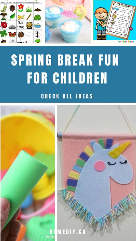 Spring Break Fun for Children Ideas To Spend Time, Spring Break Activities, Spring Break Ideas, Family Spring Break, Spring Flower Crafts, Spring Break Kids, Break Ideas, Tv Watching, Sorting Games