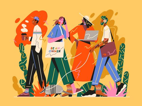 Brad Cuzen, Vector Character Design, Corporate Art, 카드 디자인, People Illustration, Flat Illustration, Illustration Character Design, Editorial Illustration, Mural Art