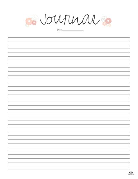 Choose from 25 unique designs for your daily journaling. All journal templates and pages are 100% FREE and can be printed from home! Journal Template Aesthetic, Journal Printables Templates, Journaling Templates, Note Templates, Daily Journaling, Journal Templates, Printable Planner Pages, Planner Printables Free, Notes Template