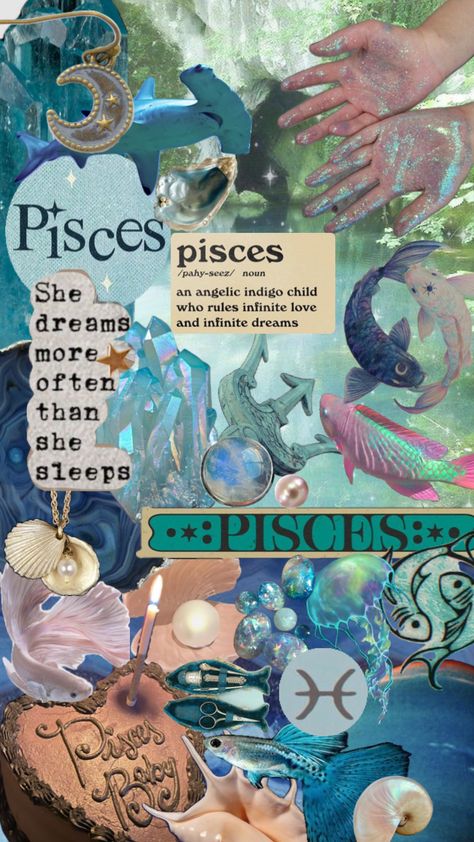 Pisces + Core + Aesthetic, Pisces Journal, Pisces Fish, Pisces Quotes, Indigo Children, Pisces And Sagittarius, Zodiac Signs Pisces, Nature Sea, Ipad Background