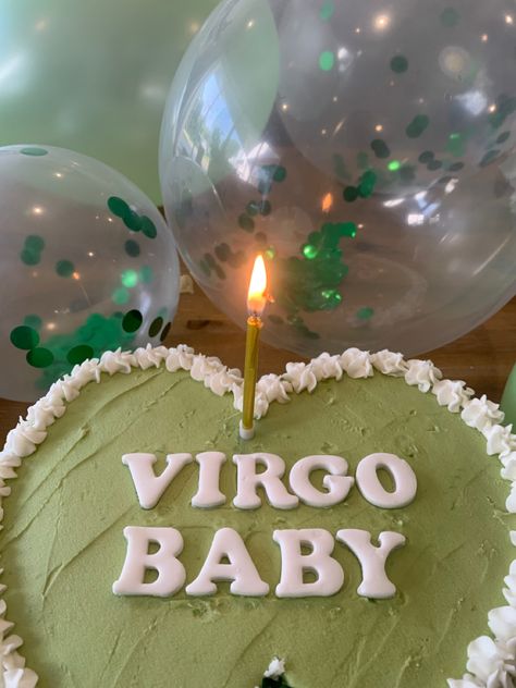 #virgoseason #birthdaycakeideas #birthdayaesthetic #sagegreenaesthetic About Virgo, Virgo Birthday, Funny Birthday Cakes, 18th Birthday Cake, Creative Birthday Cakes, 23rd Birthday, Simple Birthday Cake, 19th Birthday, Pretty Birthday Cakes