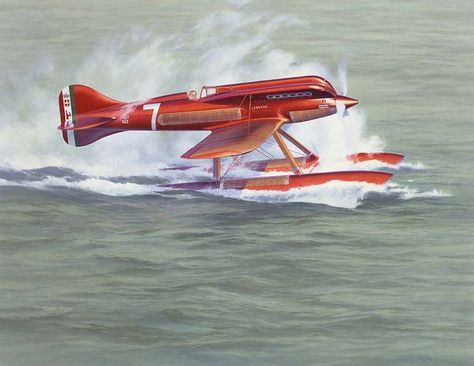 Schneider Trophy, Amphibious Aircraft, Flying Ship, Float Plane, Air Race, Airplane Art, Flying Boat, Speed Racer, Vintage Aviation