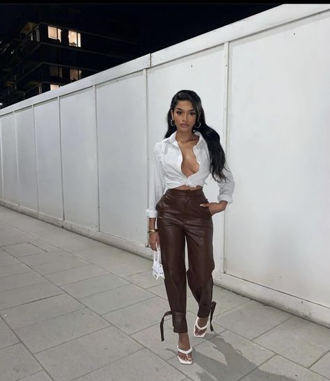 Club Night Outfit, Boujee Outfits, Club Night, Brown Outfit, Baddie Outfits Casual, Fancy Outfits, Mode Inspiration, Fashion Killa, Cute Casual Outfits