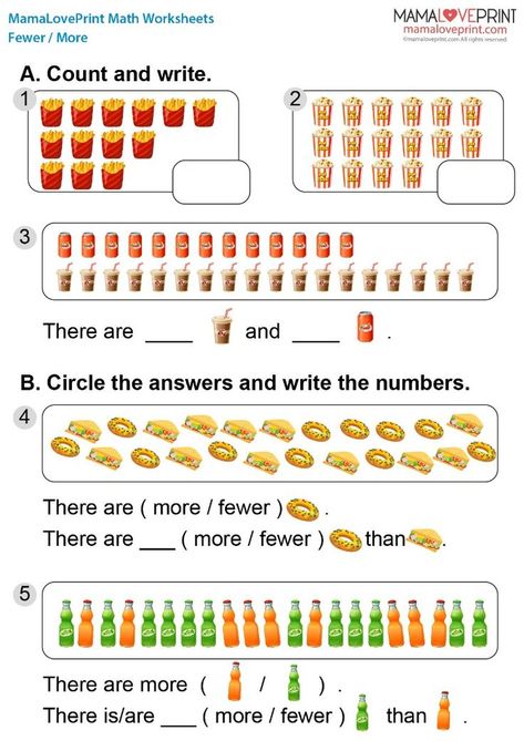 #MamaLovePrint #FewerMore #FewerThan #MoreThan #Math #MathTeachingResources #LearningMath #MathWorksheets #MathWorksheet #MathPrintable #MathPDF #MathFun #WorksheetPDF #FreeDownload #HomeLearning #FreeExercise #SchoolMath #HomeworkMath #Grade1Math #MathForGrade1 #FirstGradeMath #1stGradeMath #Primary1Math Grade 1 Math Worksheets, Grade 1 Math, 1st Grade Math Worksheets, Math Printables, First Grade Math, 1st Grade Math, Math Worksheet, Home Learning, Learning Math