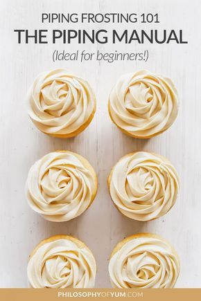 Tips For Piping Frosting, Frosting Recipes For Decorating, 1m Piping Tip Cupcake, Buttercream Frosting Tips, Ombre Piping Techniques, The Piped Peony, Perfect Piping Frosting, Icing Recipe For Piping Cupcakes, Perfect Icing For Piping