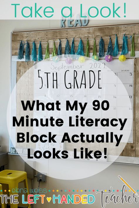 My 90 Minute ELA Block in 5th Grade - The Left-Handed Teacher Fifth Grade Writing, Grouping Students, 5th Grade Writing, 5th Grade Ela, Teaching 5th Grade, Writing Rubric, Ela Classroom, Text Evidence, 5th Grade Reading