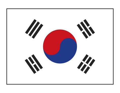 South Korea country flag Flag Of South Korea, South Korea Flag Art, Flag Of Korea, Adidas Wallpaper Backgrounds, Thai Flag, South Korean Flag, Korea Country, South Korea Flag, Korea Flag