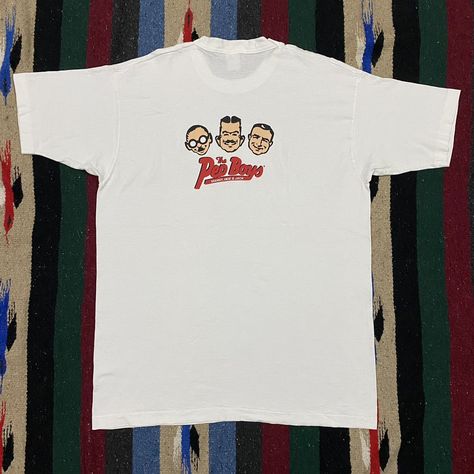 VINTAGE 90S THE PEP BOYS T-SHIRT Got Art, Pep Boys, Men's Tops, Boys T Shirts, Picture Sizes, Vintage Men, Vintage 90s, Comics, Mens Tops