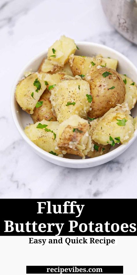 Side Dish For Turkey, Buttered Potatoes Recipe, Buttered Potatoes, Turkey Side Dishes, Buttery Potatoes, Butter Potatoes, Potato Dinner, Healthy Vegetable Recipes, Turkey Chicken