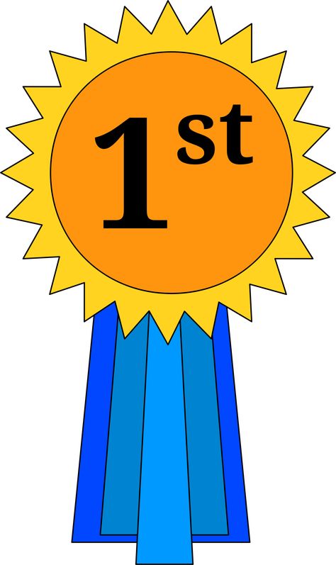 1st Place Ribbon by @cross37, A basic first place award ribbon, on @openclipart Patriot Day Crafts For Kids, Blue Glitter Background, Ordinal Numbers, Award Ribbon, Patriots Day, Spelling Bee, Wedding Logo, Art Camp, 1st Place