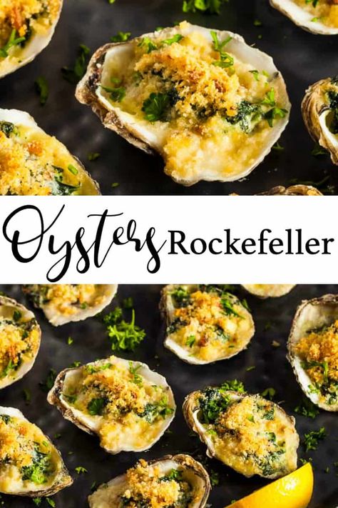 Chargrilled Oysters Recipe, Oysters Rockefeller Recipe, Baked Oyster Recipes, Rockefeller Recipe, Broiled Oysters, The Original Dish, Cooked Oysters, Cheesecake Factory Recipes, Olive Garden Recipes